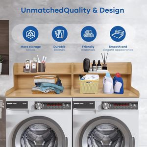 JQ Nuovo Arrivo Copertura Impermeabile per Lavatrice e Ripiano per Lavasciuga per Protezione della Lavanderia - Product Image 6