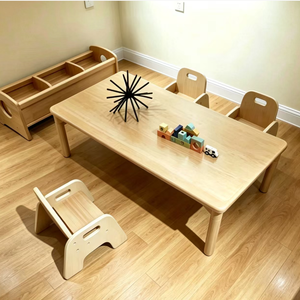 Set di Tavolo <span class=keywords><strong>e</strong></span> Sedie in Legno Montessori per Bambini, Arredamento per Asili <span class=keywords><strong>e</strong></span> Scuole Materne, Attrezzatura per Attività dei Bambini - Product Image 2