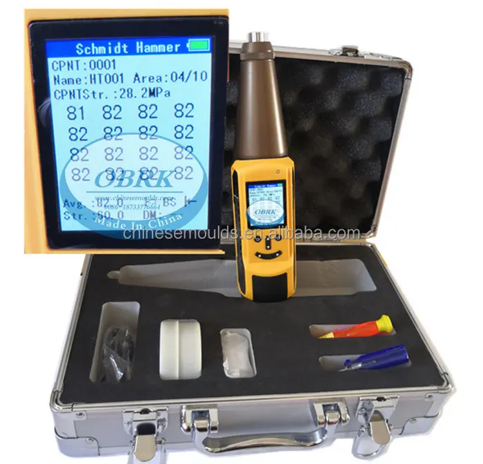 Scléromètre Ht-225d de prix de marteau de rebond d'essai concret numérique d'OBRK avec la microimprimante