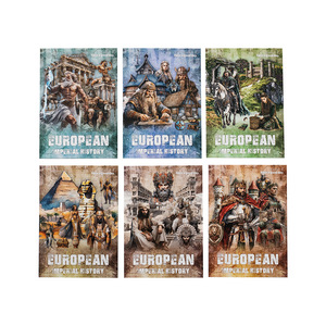 15 pegatinas por paquete Serie de la historia real Europea Pegatinas de personajes retro Pegatinas de base de cuaderno escritas a mano - Product Image 5