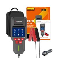 KONNWEI KW700 Probador de Baterías de Auto de 12V/24V con Impresora, Analizador Digital de Baterías para Auto, Camión, Motocicleta