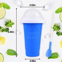 LOVFE Couvercle de tasse en silicone de haute qualité 300ml Eco-Friendly DIY Frozen Magic Kids Maker Homemade Homemade Homemade DIY Frozen Magic