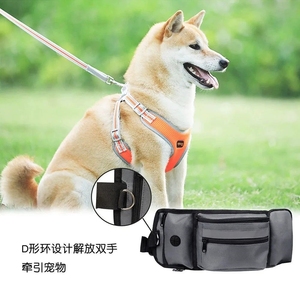 Sac banane d'entraînement pour chiens avec clicker, en tissu Oxford imperméable, fermeture éclair, <span class=keywords><strong>porte</strong></span>-<span class=keywords><strong>bouteille</strong></span> d'eau, pour la <span class=keywords><strong>randonnée</strong></span> et la mode - Product Image 3