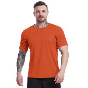 Cross-border Casual Plus-size Mens Summer Mesh Breathable Quick-dry Solid Short-sleeve <strong>T</strong>-<strong>shirt</strong> Basketball - Product Image 2