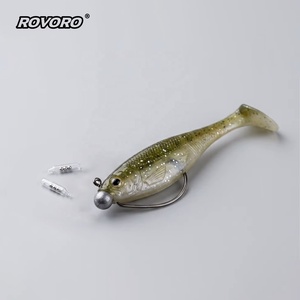 ROVORO Tackle 3mm-6mm Trois perles de verre pour équipement de pêche, tube sonore pour appât souple, sous-appât, leurre pour la pêche au bar - Product Image 2