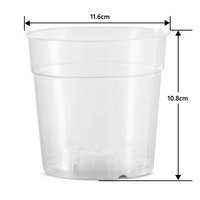 Pots de fleurs en plastique transparent pour balcon de jardin, pots de pépinière, pots de plantation d'orchidées avec trous