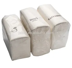Papel de seda de mano de pulpa de madera pura, toalla de papel de mano con relieve personalizado de 2 capas
