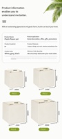 Pots de plantes d'intérieur en plastique modernes avec trous de drainage et soucoupes Pot de fleurs pour toutes les plantes d'intérieur