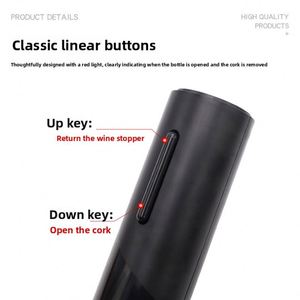 Tire-bouchon électrique pour bouteille de vin, tire-bouchon domestique, ouvre-bouteille automatique pour vin, ensemble d'outils de débouchage de vin tendance - Product Image 4