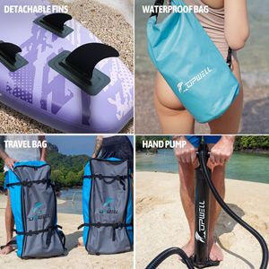 Tabla de paddle surf inflable de 10'6" x 32" para aguas tranquilas - Product Image 4