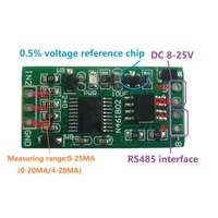 Colector de corriente analógico 4-20MA RS485 ADC Modbus RTU 03 06 Código de función Comunicación y producto de red