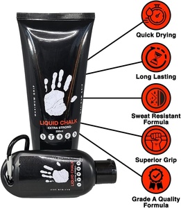 Craie liquide noire personnalisable 50ml 100ml 200ml 250ml pour la gym, le sport, l'haltérophilie et la pole dance, pour une meilleure adhérence des mains, en vrac - Product Image 2