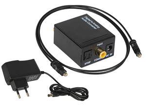 Convertidor de Audio Digital a Analógico de 192kHz, SPDIF Óptico Coaxial a 3.5mm RCA Toslink Fibra, para Juegos, Amplificador, <span class=keywords><strong>TV</strong></span>, PC, PS5, Cine en Casa - Product Image 5