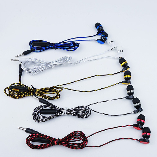 Wholesale Earbuds 3.5mm Wired In-Ear Headphones with Handsfree Mic