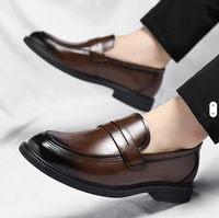 Nouvelles chaussures décontractées en cuir pour hommes, basses, à lacets, pour l'extérieur