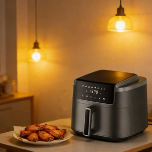 Friteuse à air numérique 9L sans huile, 8 programmes prédéfinis, <span class=keywords><strong>four</strong></span> à air chaud, système de chauffage <span class=keywords><strong>double</strong></span>, compatible lave-vaisselle pour cuisine domestique - Product Image 6