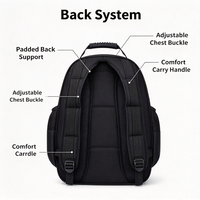 Sac à dos de transport pour animaux de compagnie PC, grande capacité, avec fenêtre de visualisation, respirant, capsule spatiale, sac de voyage extérieur pour animaux, logo personnalisé OEM