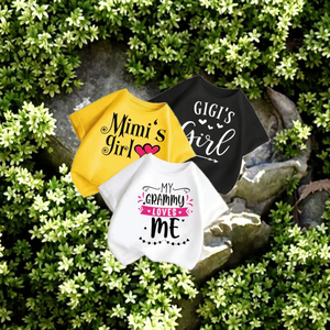 T-shirt en tricot imprimé décontracté et écologique à col rond pour filles d'été, manches courtes pour tout-petits - Product Image 3