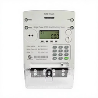 Meter Energi Cerdas 4G LTE Fase Tunggal DLMS Prabayar 230V Kelas 1 IP54 Layar LCD 80A IoT 0-999.9kWh Keamanan