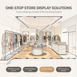 Espositore Personalizzato per <span class=keywords><strong>Abbigliamento</strong></span>, Stand Appendiabiti, Scaffale Espositivo per Negozi al Dettaglio, Personalizzazione Completa del Negozio - Product Image 2
