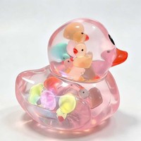 Nouveaux designs – Jouet Squishy Canard Luminescent Vaseline – Jouet anti-stress transparent et mignon en forme de canard à presser pour enfants et adultes