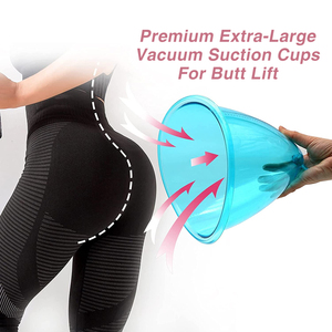 2 pezzi accessori per macchina per <span class=keywords><strong>terapia</strong></span> sottovuoto per tazza Set massaggiatore a forma di raschiatura del corpo per il sollevamento dei glutei e il miglioramento del seno - Product Image 2