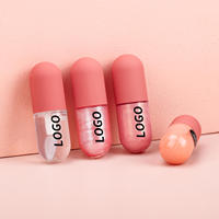 Label Pribadi Cahaya Yang Tepat Kilat Mutiara Pelembap Lip Gloss Lip Glaze Tahan Air Kustom