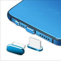 Port de données Type-C Prise anti-poussière USB Port de charge pour téléphone portable Trou d'alimentation Bouchon anti-poussière en métal