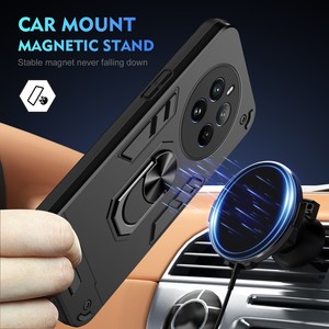 เคสโทรศัพท์แบบไฮบริด PC TPU สำหรับ <span class=keywords><strong>OPPO</strong></span> Realme 12 Pro+/ Reno 11 <span class=keywords><strong>5G</strong></span>/11Pro <span class=keywords><strong>5G</strong></span> พร้อมที่ยึดแม่เหล็ก ป้องกันการตกกระแทก - Product Image 4