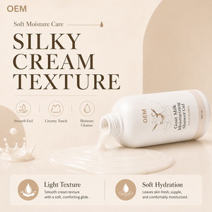Limpiador Corporal de Leche de Cabra OEM ODM con Niacinamida 377 y Vitamina C, Potenciador de Luminosidad de la Piel, Limpieza Profunda, Fórmula Profesional - Product Image 1