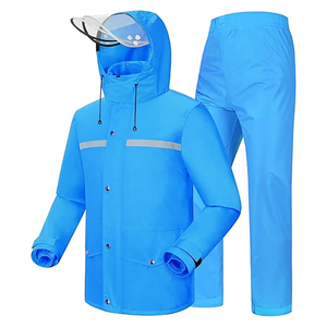 Impermeables de Alta Calidad para Trabajadores de <span class=keywords><strong>la</strong></span> Construcción, Reflectantes, Impermeables, Traje de Chaqueta de Lluvia de Alta Visibilidad - Product Image 1