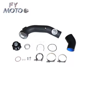 Kit Tubo di Carica per <span class=keywords><strong>BMW</strong></span> <span class=keywords><strong>N54</strong></span> E90 E92 135i 335i 335 con Valvola BOV Nera - Product Image 1