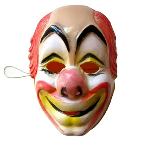 Masques de fête en PVC de taille personnalisée masque de clown pour masque de fête d'halloween