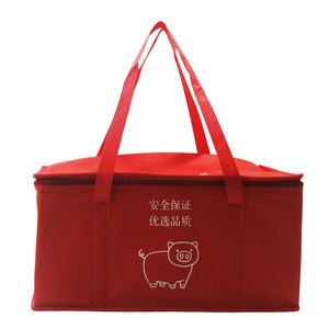 Collapsible Non-Woven Insulated Cooler <b>Bag</b> with Letter Pattern Waterproof Thermal for Outdoor Travel Camping BBQ Party <b>Beach</b> Use - Product Image 4