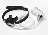 Ninghao Jouets érotiques pour adultes, manchon pénien en silicone/TPR, cage à pénis, plug buccal avec fonction de drainage urinaire