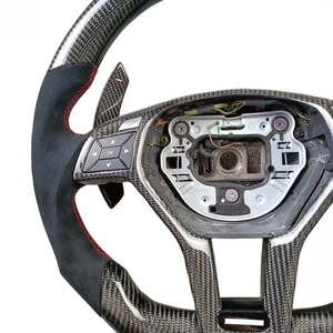 Volant en fibre de carbone pour Mercedes Benz W204 W205 W212 W213 W217 W218 A <span class=keywords><strong>C</strong></span> E CLS GLC 2010 2011 2012 2013 2014 2015 - Vente en gros - Product Image 6