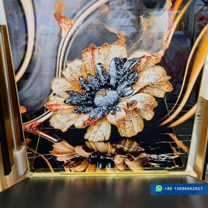 Peintures 3D d'art moderne pour la décoration du salon, tableaux de natures mortes, paysages en diamant, art mural en porcelaine cristalline - Product Image 3