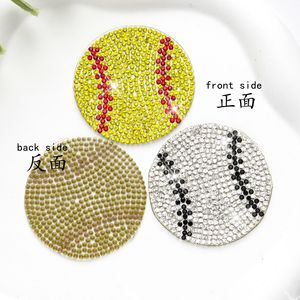 Parches de Diamantes de Imitación de 5CM al por Mayor para Camisetas Deportivas, Apliques de Cristal Termoadhesivos, Parches de Voleibol - Product Image 3