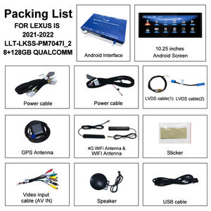 Écran Android Lsailt 10.25 pouces pour LEXUS IS200T IS300H RC200T RC300 2020- RCF BT 4G WIFI GPS écran multimédia Android - Product Image 6