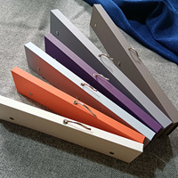 Cintre personnalisé en carton noir pour échantillons de tissu, imprimé sur mesure, vente en gros