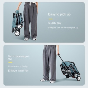 Poussette bébé <span class=keywords><strong>Trio</strong></span> compacte pliante légère avec produit en alliage d'aluminium - Product Image 6