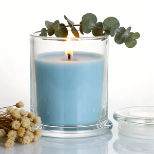 Pot à bougie en verre transparent de 70 ml/220 ml/360 ml avec couvercle en verre et joint pour la décoration de la maison - Product Image 6