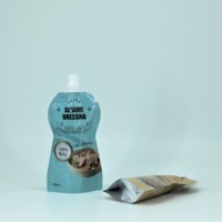 Pochette souple personnalisée avec bec verseur pour sauce tomate, emballage plastique pour aliments liquides