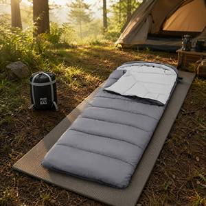Pongee Outdoor <b>Winter</b> <b>Sleeping</b> <b>Bag</b> Brand 1.5kg Connectable Envelope-style with Washed Cotton Lining Dirt-resistant Feature - Product Image 3