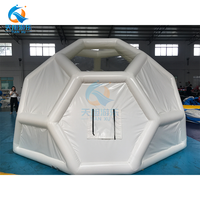 Casa de Brinco Inflable Transparente de 13 pies para Niños, Carpa de Juegos al Aire Libre con Domos, Carpa Inflable con Forma de Globo
