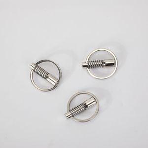 Goupille à ressort avec anneau de traction en acier au carbone galvanisé pour équipement de fitness, goupille de poignée de trampoline et stepper, qualité A, universelle - Product Image 1