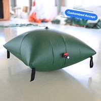 Réservoir d'eau gonflable en plastique, matériau PVC, prix de l'eau 500 l