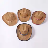 Fabbricazione all'aperto del cappello di paglia del cowboy fresco del boater del cappello del coltivatore di sunhat degli uomini su ordinazione all'ingrosso di modo