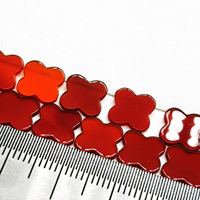 HQ prix usine personnaliser 3A fantaisie agate rouge naturelle ONYX trèfle diverses formes jupe V forme animale AAA porte pour la fabrication de bijoux