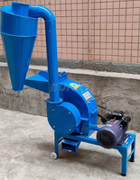 Broyeur à marteaux 220V pour maïs, riz, balles de maïs, céréales et fourrage, concasseur d'aliments pour animaux (porcs), machine de traitement alimentaire, mélangeur motorisé